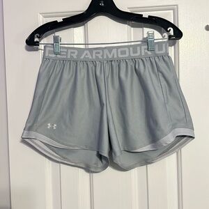 Gray under armour shorts size small